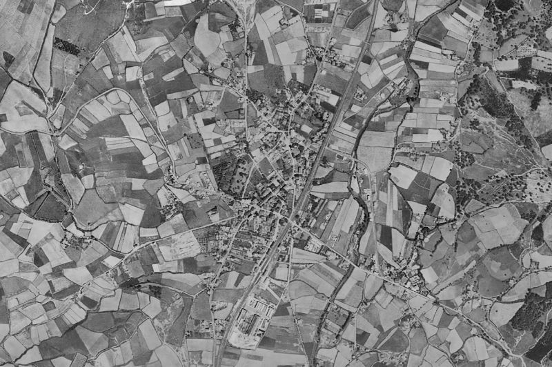 Ortofoto de 1956-1957 del núcleo de Amurrio