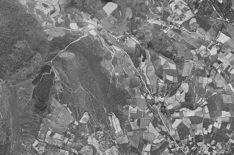 Ortofoto de 1956-1957 del núcleo de Artziniega