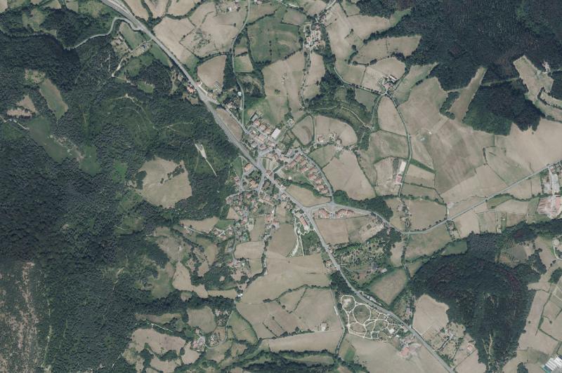 Ortofoto actual del núcleo de Ayala/Aiara