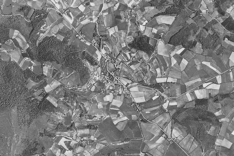 Ortofoto de 1956-1957 del núcleo de Ayala/Aiara