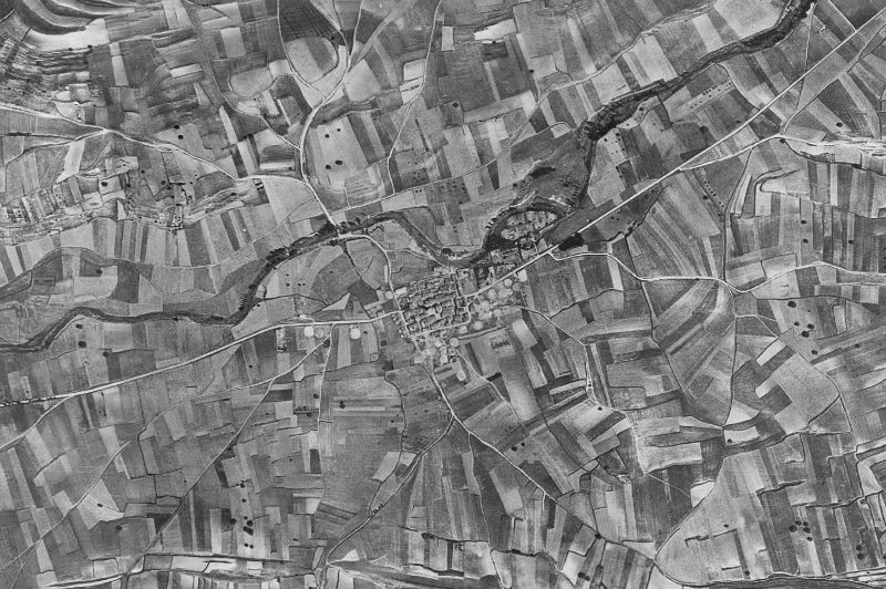 Ortofoto de 1956-1957 del núcleo de Berantevilla