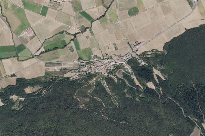 Ortofoto actual del núcleo de Bernedo