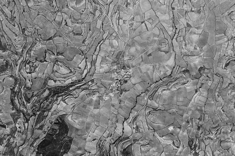 Ortofoto de 1956-1957 del núcleo de Kripan