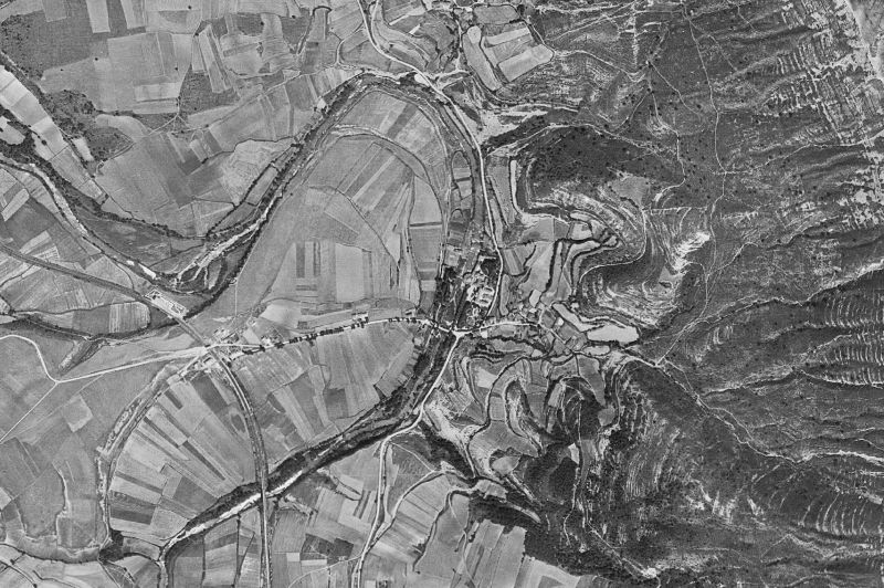 Ortofoto de 1956-1957 del núcleo de Kuartango