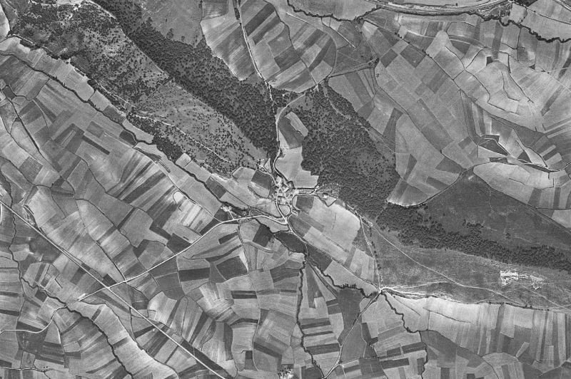 Ortofoto de 1956-1957 del núcleo de Iruraiz-Gauna