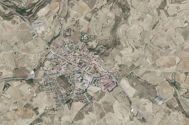 Ortofoto actual del núcleo de Labastida/Bastida