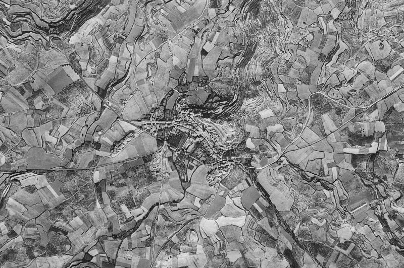 Ortofoto de 1956-1957 del núcleo de Labastida/Bastida