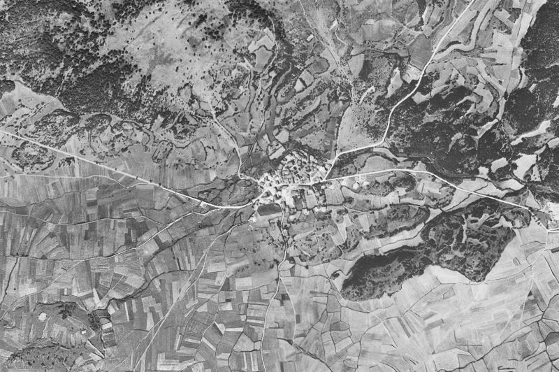 Ortofoto de 1956-1957 del núcleo de Lagrán