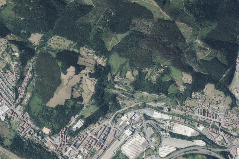Ortofoto actual del núcleo de Laudio/Llodio