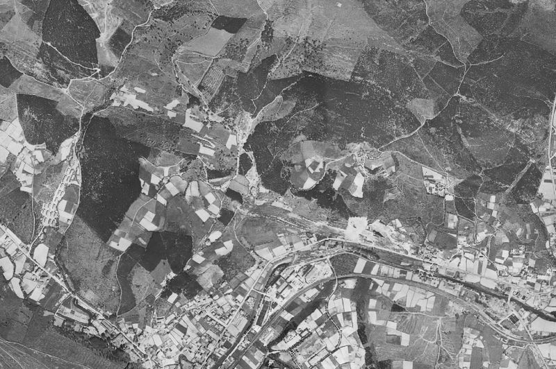 Ortofoto de 1956-1957 del núcleo de Laudio/Llodio