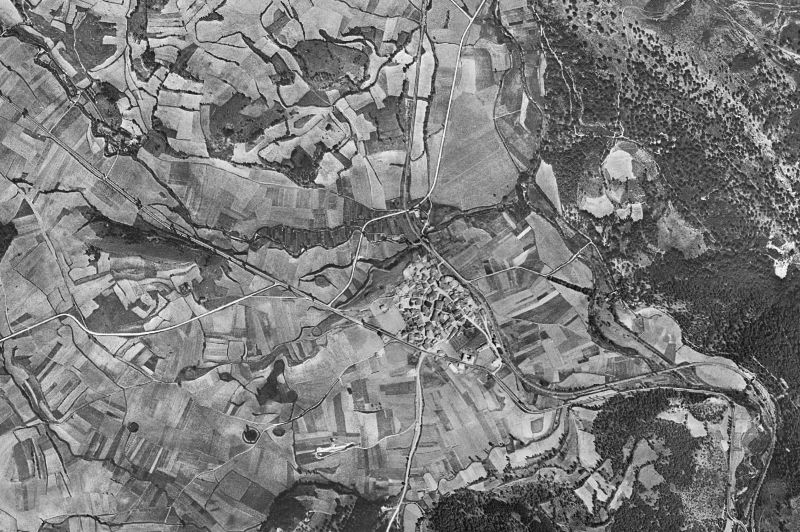 Ortofoto de 1956-1957 del núcleo de Arraia-Maeztu