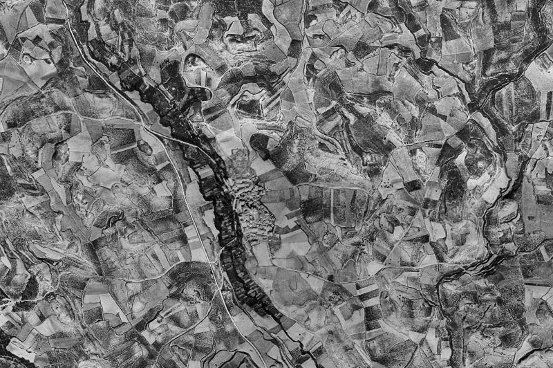 Ortofoto de 1956-1957 del núcleo de Navaridas