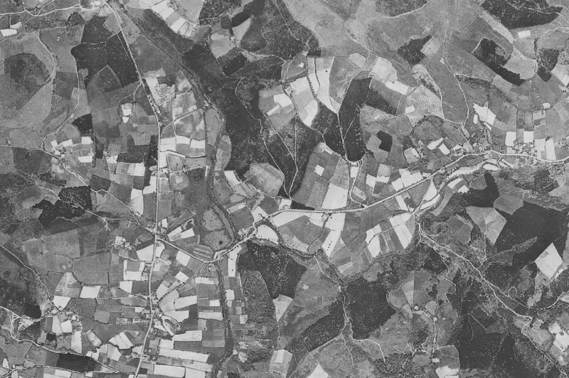 Ortofoto de 1956-1957 del núcleo de Okondo
