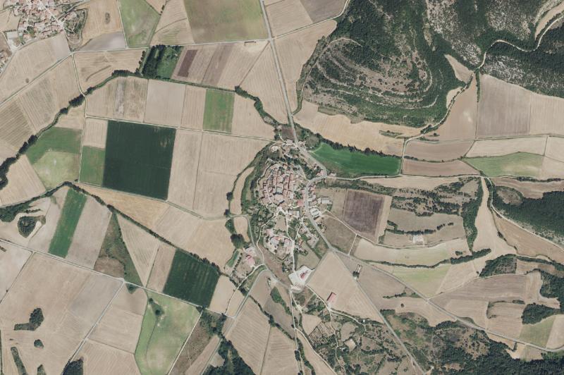 Ortofoto actual del núcleo de Peñacerrada-Urizaharra