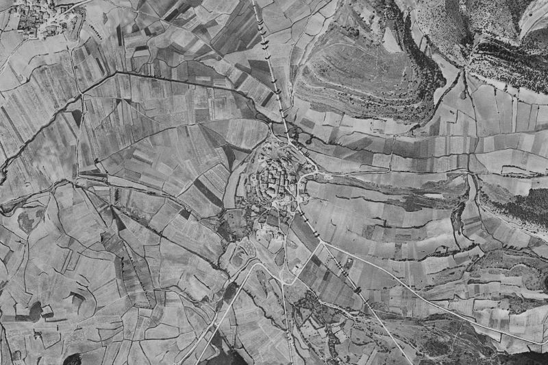 Ortofoto de 1956-1957 del núcleo de Peñacerrada-Urizaharra