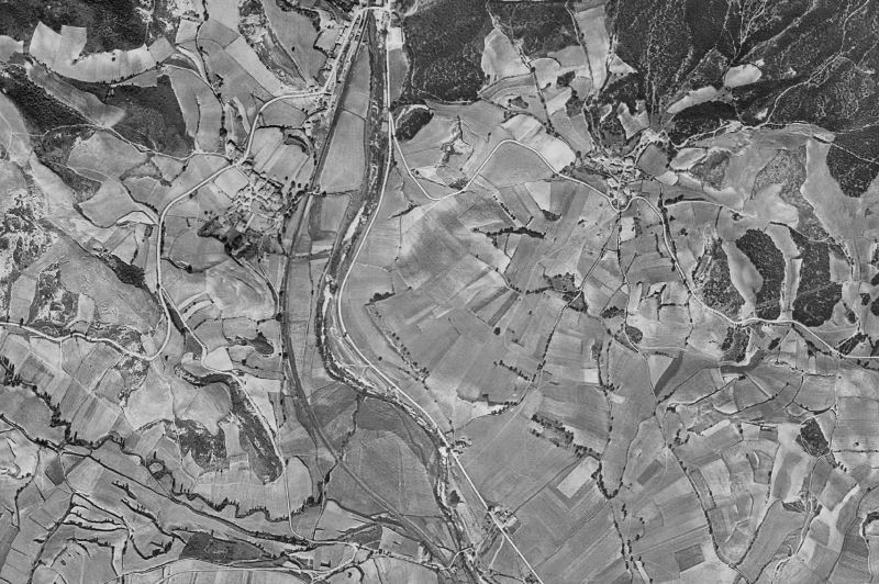 Ortofoto de 1956-1957 del núcleo de Erriberagoitia/Ribera Alta