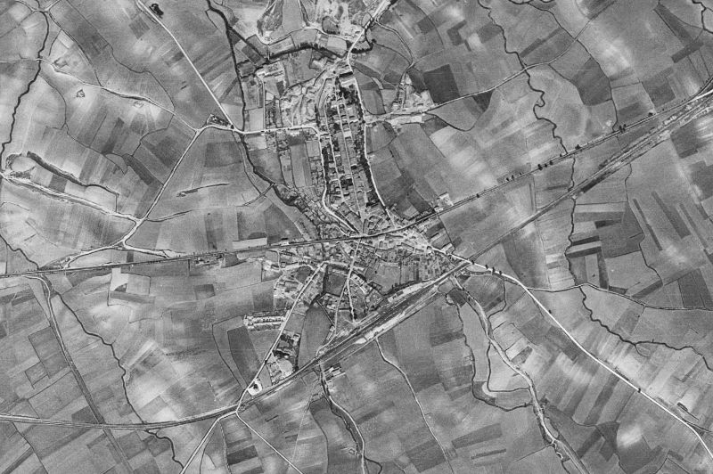 Ortofoto de 1956-1957 del núcleo de Agurain/Salvatierra