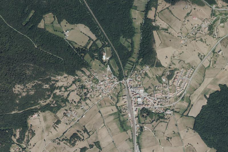 Ortofoto actual del núcleo de Urkabustaiz