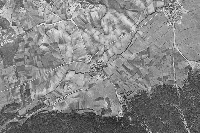 Ortofoto de 1956-1957 del núcleo de Harana/Valle de Arana