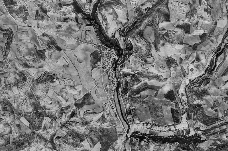 Ortofoto de 1956-1957 del núcleo de Villabuena de Álava/Eskuernaga