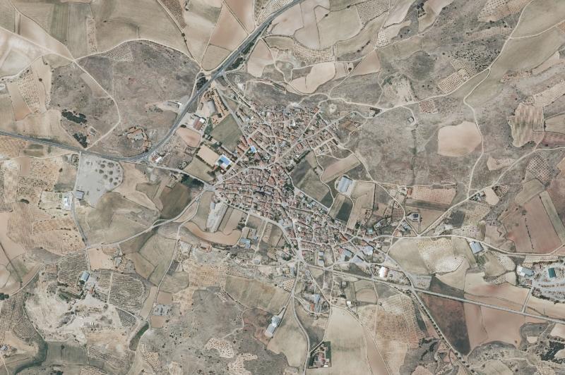 Ortofoto actual del núcleo de Alborea