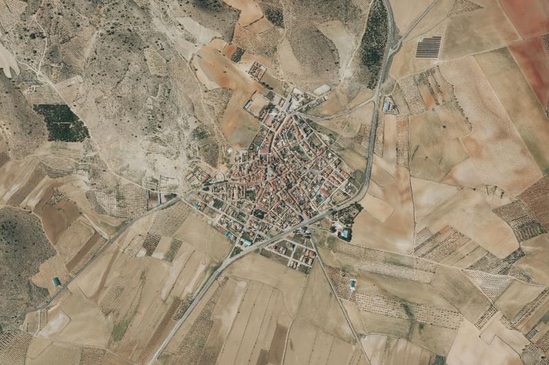 Ortofoto actual del núcleo de Alcadozo