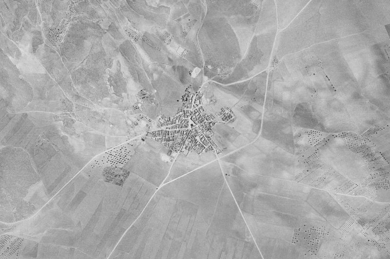 Ortofoto de 1956-1957 del núcleo de Alcadozo