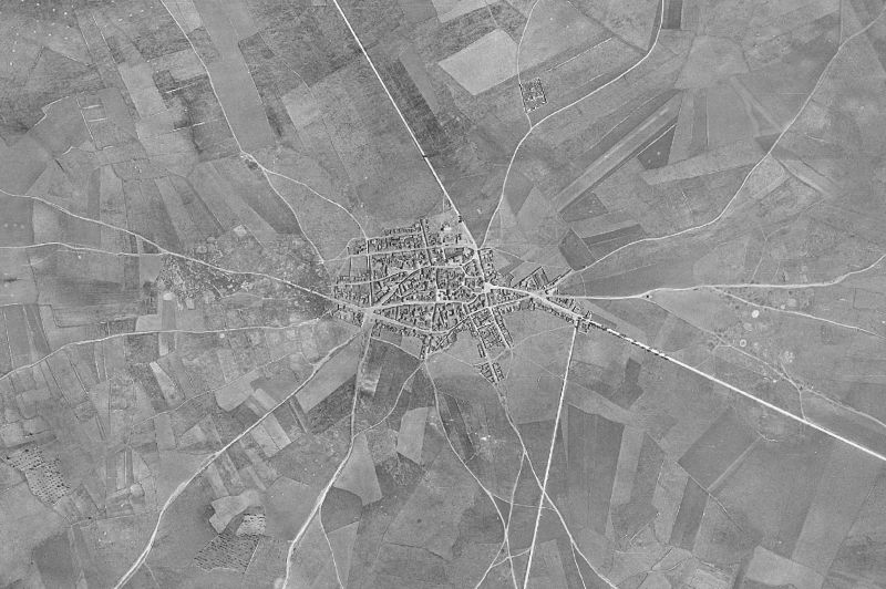 Ortofoto de 1956-1957 del núcleo de El Ballestero
