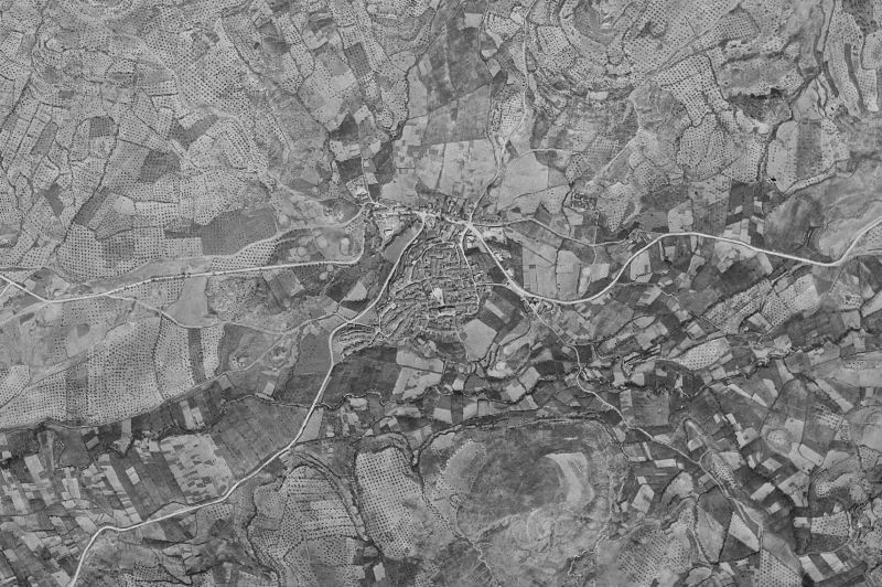 Ortofoto de 1956-1957 del núcleo de Bienservida