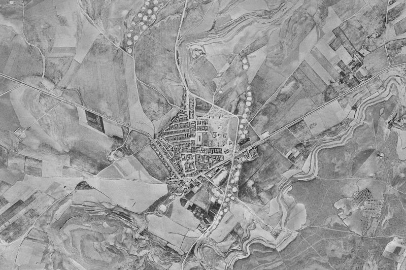 Ortofoto de 1956-1957 del núcleo de Bonete