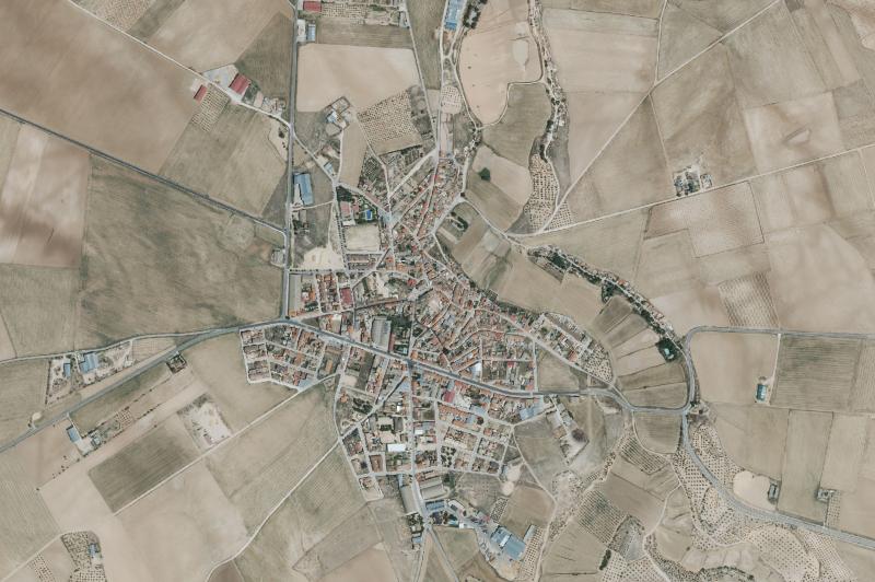 Ortofoto actual del núcleo de Casas de Juan Núñez