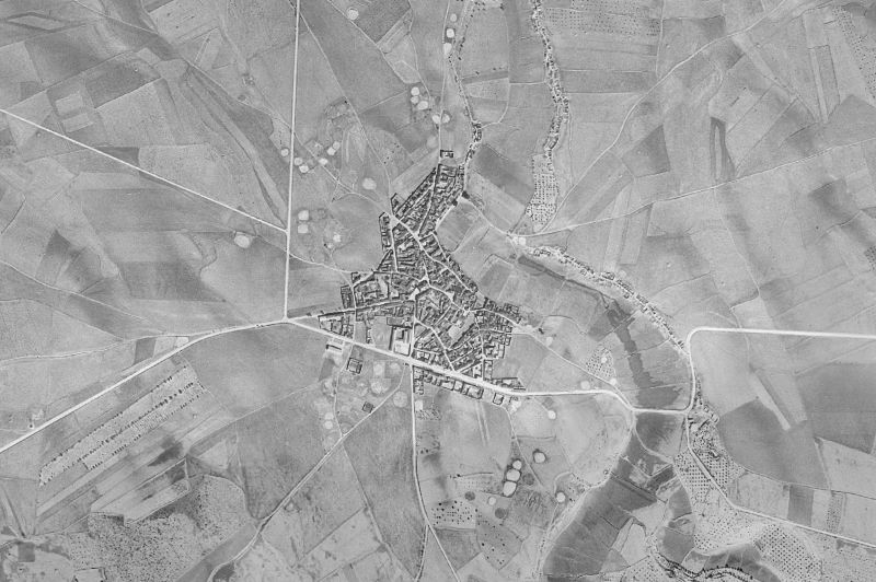 Ortofoto de 1956-1957 del núcleo de Casas de Juan Núñez