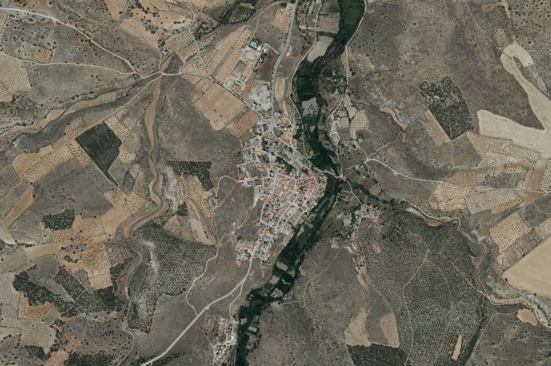 Ortofoto actual del núcleo de Casas de Lázaro