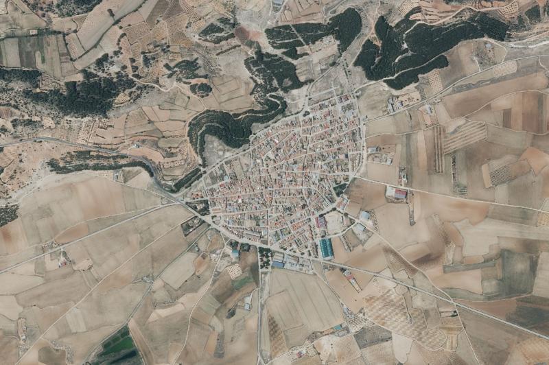 Ortofoto actual del núcleo de Casas de Ves