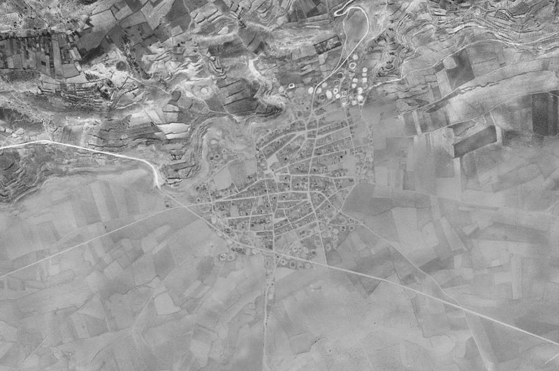 Ortofoto de 1956-1957 del núcleo de Casas de Ves