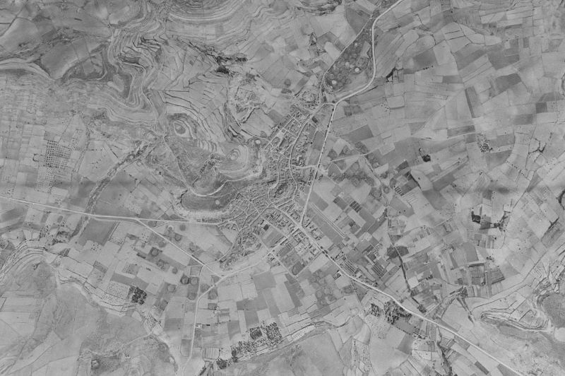 Ortofoto de 1956-1957 del núcleo de Higueruela