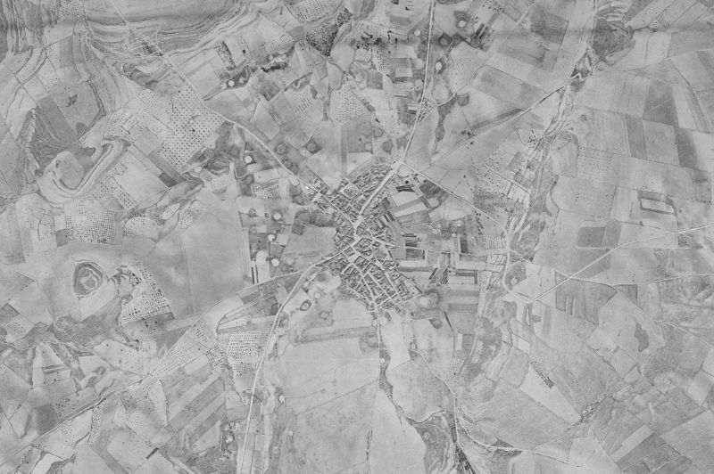 Ortofoto de 1956-1957 del núcleo de Hoya-Gonzalo