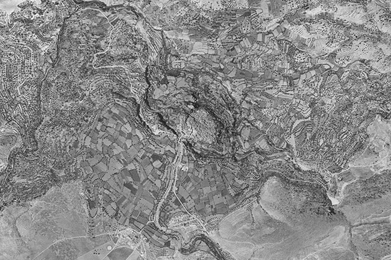 Ortofoto de 1956-1957 del núcleo de Letur