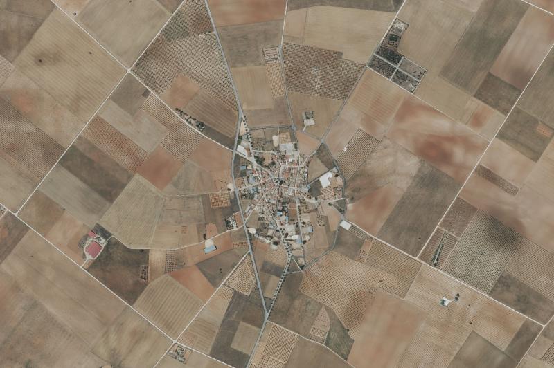 Ortofoto actual del núcleo de Montalvos