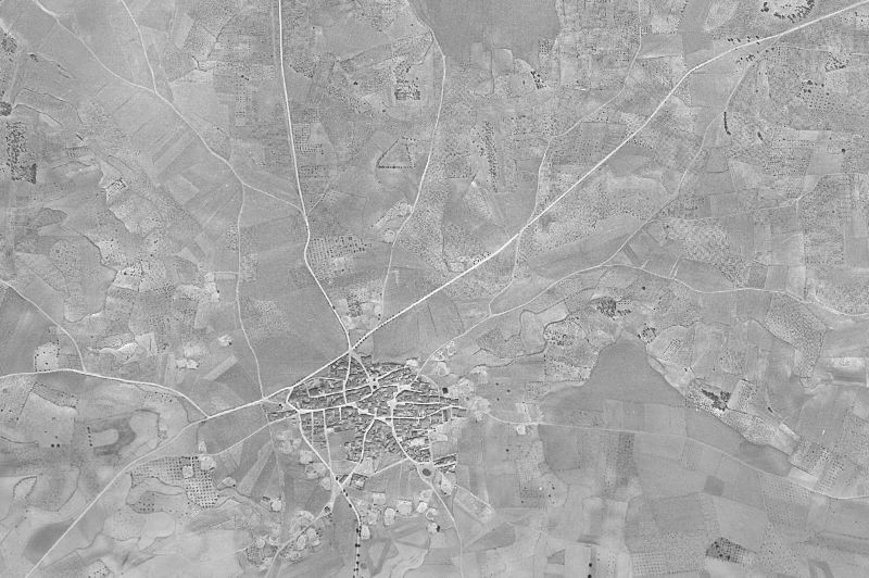 Ortofoto de 1956-1957 del núcleo de Navas de Jorquera