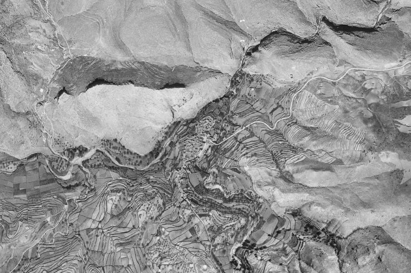 Ortofoto de 1956-1957 del núcleo de Nerpio