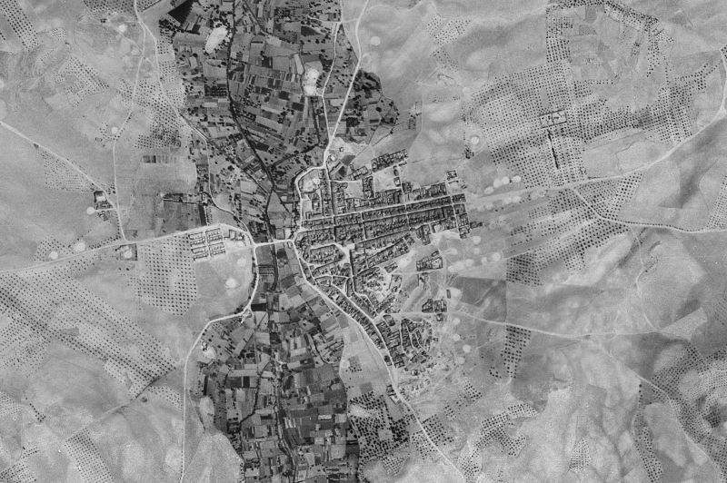 Ortofoto de 1956-1957 del núcleo de Ontur