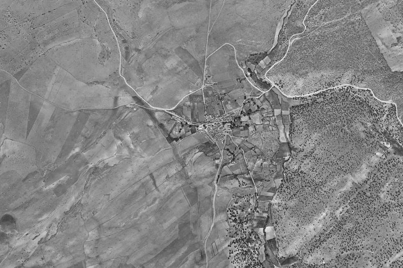 Ortofoto de 1956-1957 del núcleo de Peñascosa