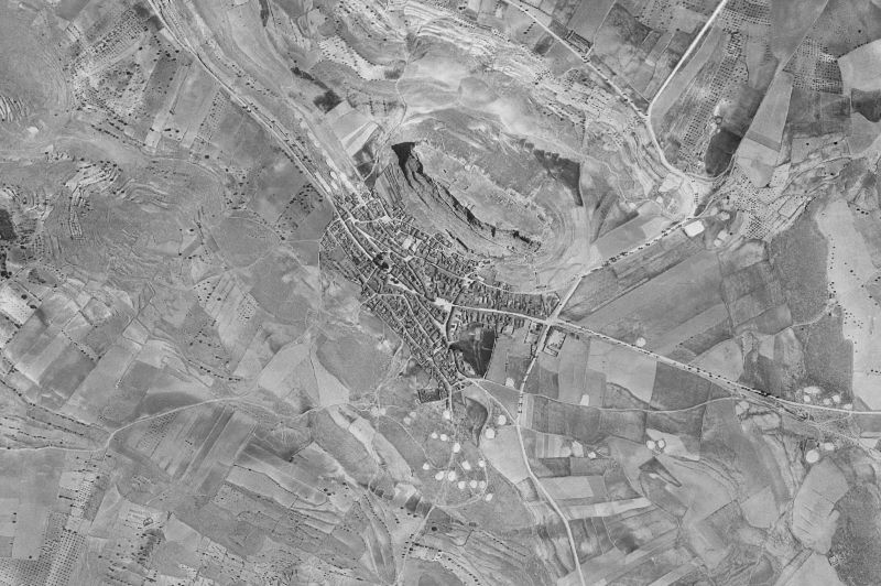 Ortofoto de 1956-1957 del núcleo de Peñas de San Pedro