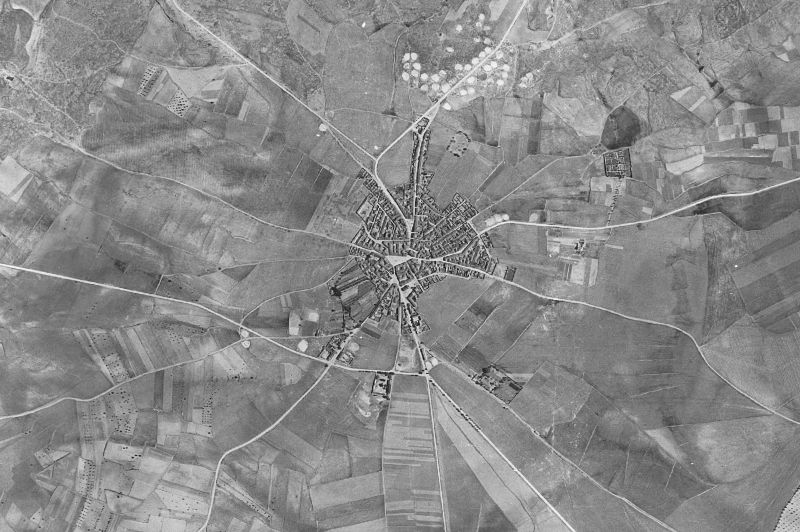 Ortofoto de 1956-1957 del núcleo de Pozohondo