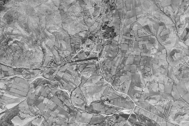 Ortofoto de 1956-1957 del núcleo de Riópar