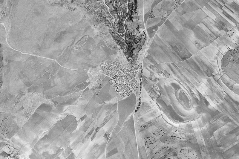 Ortofoto de 1956-1957 del núcleo de Vianos
