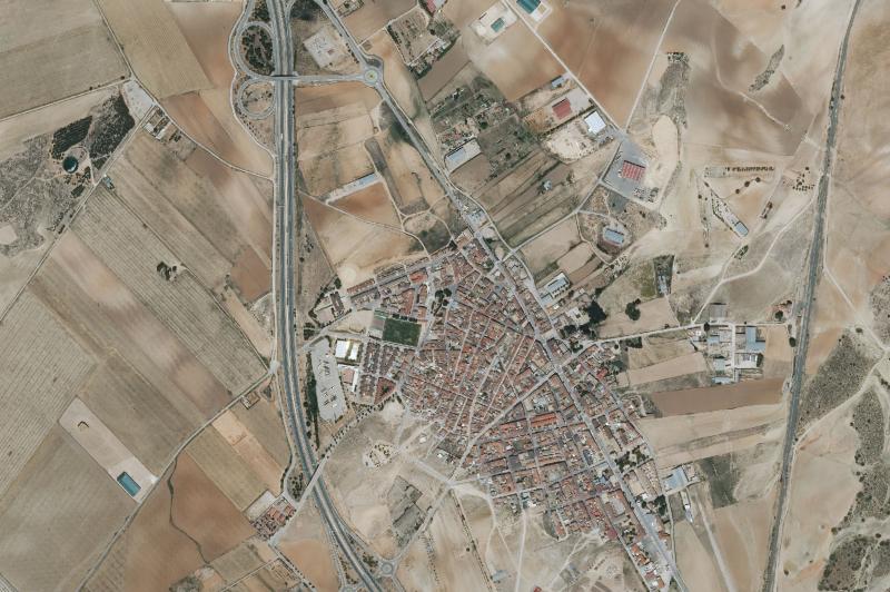 Ortofoto actual del núcleo de Pozo Cañada