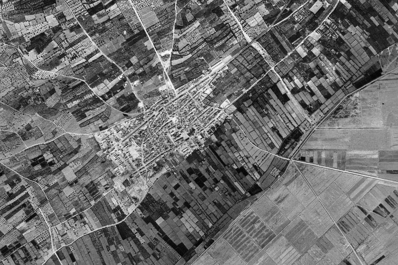 Ortofoto de 1956-1957 del núcleo de Albatera