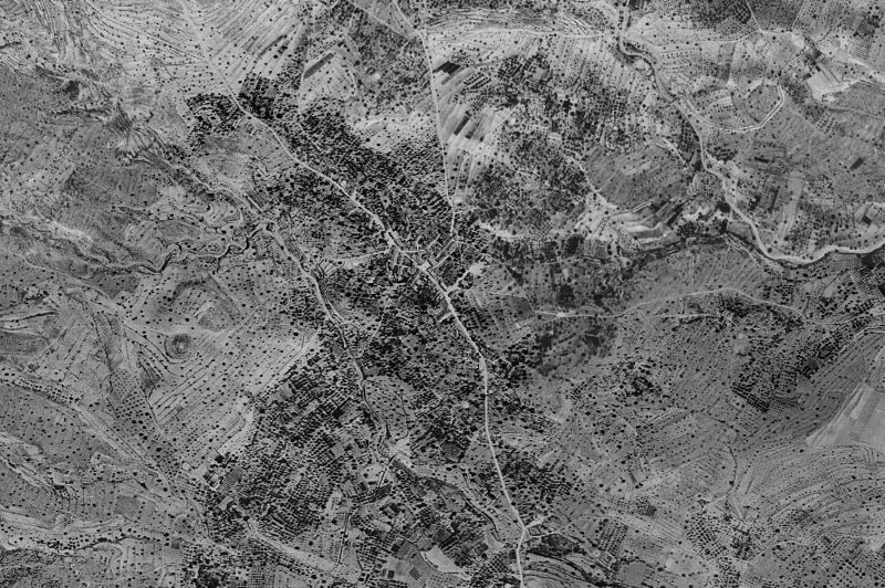 Ortofoto de 1956-1957 del núcleo de L'Alfàs del Pi